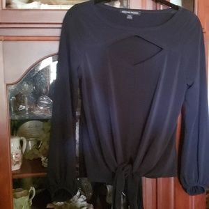 BOSTON PROPER Black Sexy Top Blouse